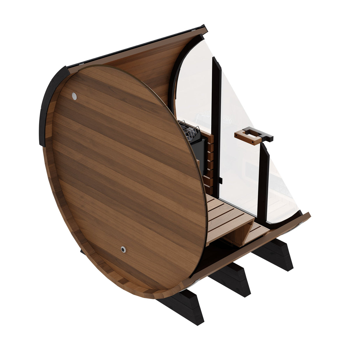 Finnmark 4-Person Trinity FD-6 Combination Infrared & Steam Barrel Canadian Cedar