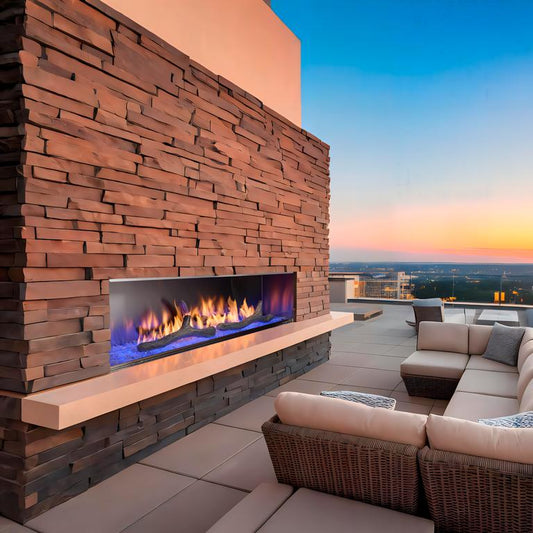 Outdoor Lifestyles Lanai 72-Inch Outdoor Gas Fireplace