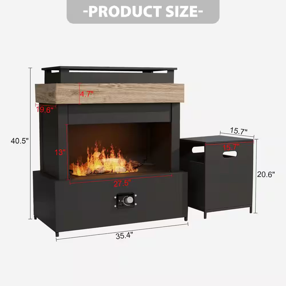 Evita 43 In. 50000BTU Propane Fire Pit Table Modern Outdoor Gas Fire Table