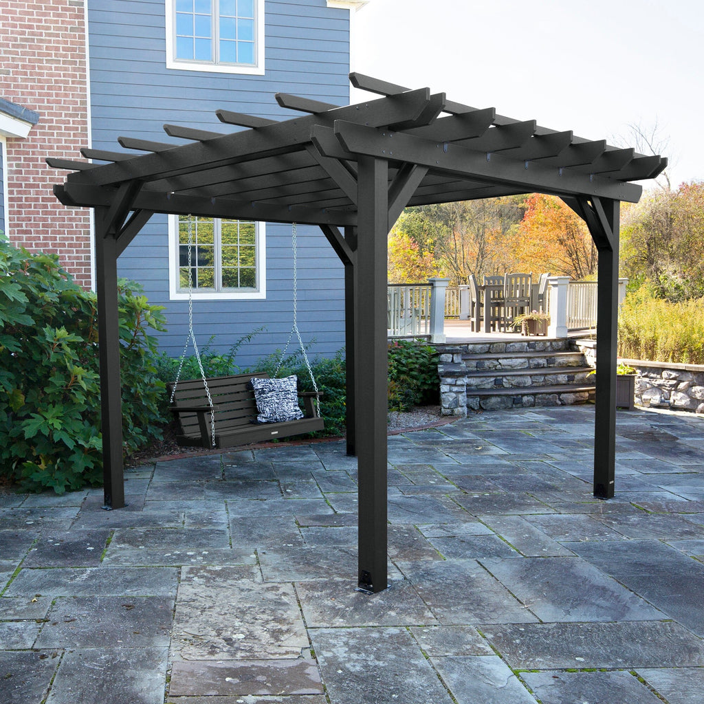 Bodhi 12' x 12' DIY Pergola with 5' Weatherly Porch Swing
