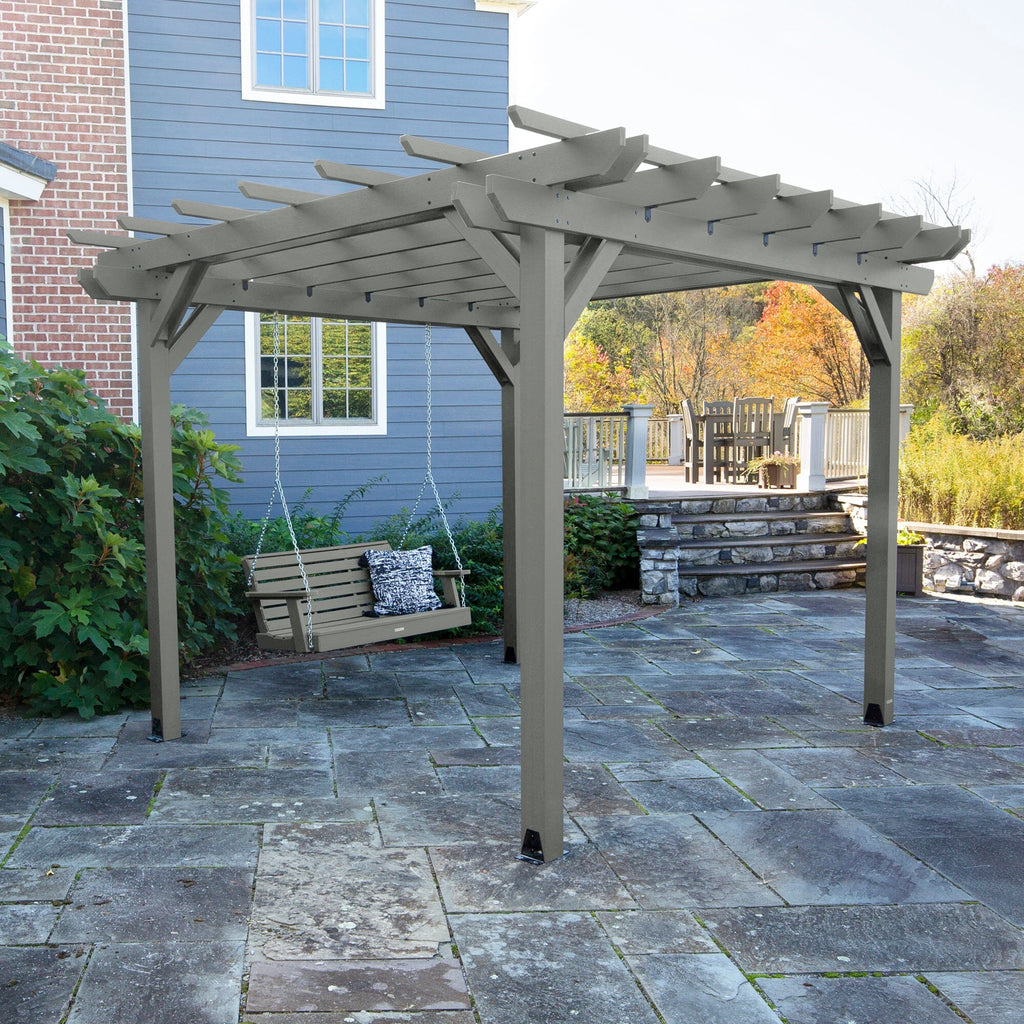 Bodhi 12' x 12' DIY Pergola with 5' Weatherly Porch Swing