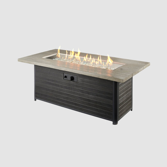 Outdoor GreatRoom Cedar Ridge 61" Linear Gas Fire Pit Table