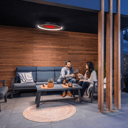 Bromic Eclipse Smart-Heat Electric Patio Heater with 24 in Twin Pole