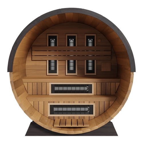 Finnmark 4-Person Trinity FD-6 Combination Infrared & Steam Barrel Canadian Cedar