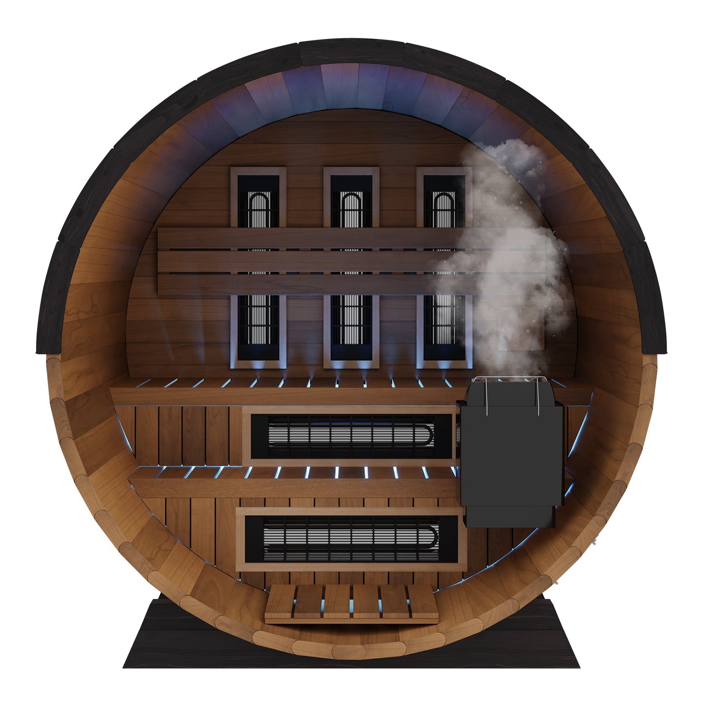 Finnmark 4-Person Trinity FD-6 Combination Infrared & Steam Barrel Canadian Cedar