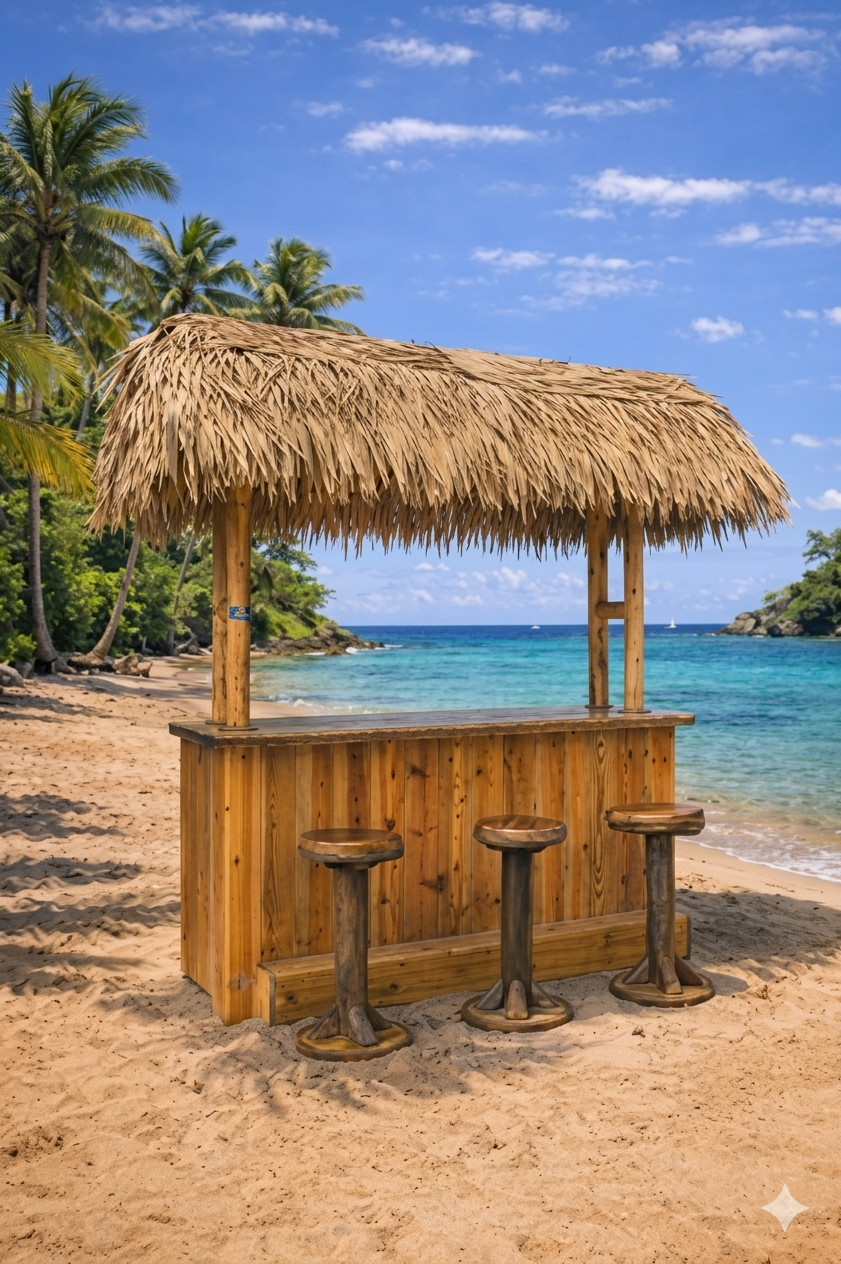 Custom Made Tiki Huts and Bars - The Sandbar I Tiki Bar