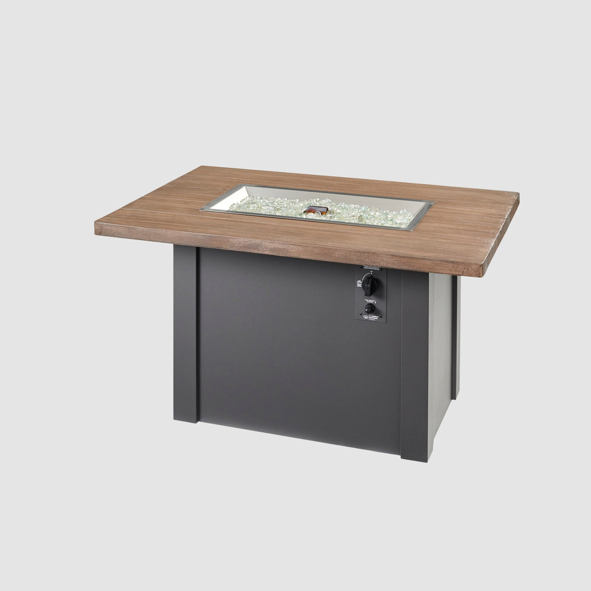 Outdoor GreatRoom Havenwood 44" Rectangular Gas Fire Pit Table