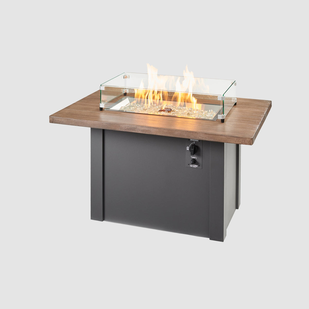 Outdoor GreatRoom Havenwood 44" Rectangular Gas Fire Pit Table