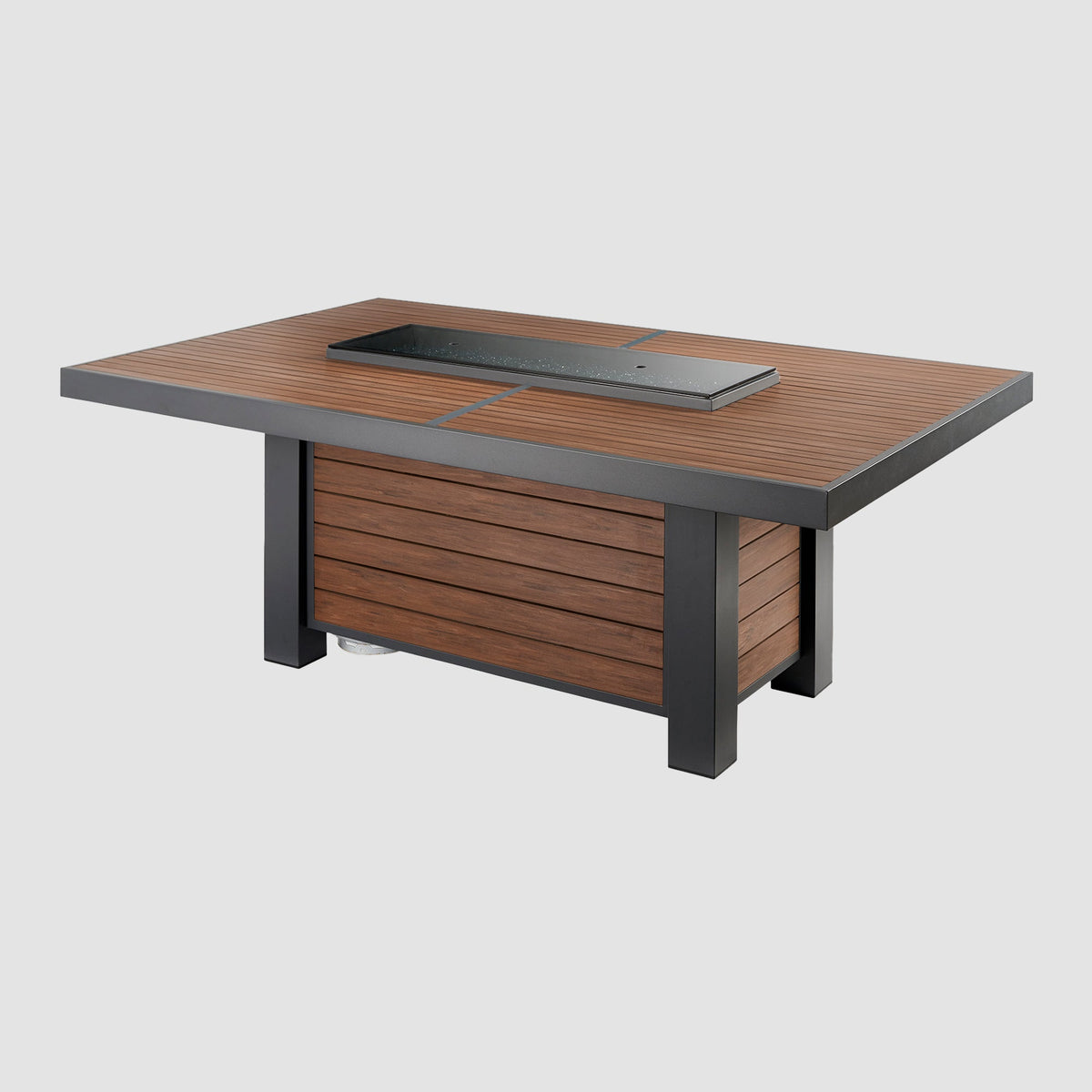 Outdoor GreatRoom Kenwood 81" Linear Dining Height Gas Fire Pit Table