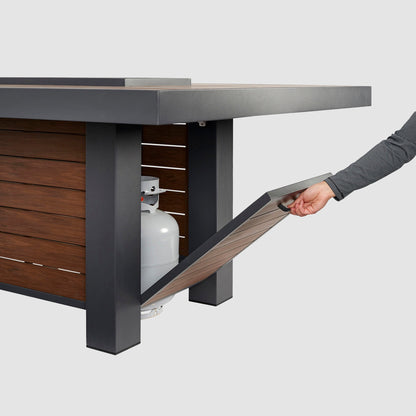 Outdoor GreatRoom Kenwood 81" Linear Dining Height Gas Fire Pit Table