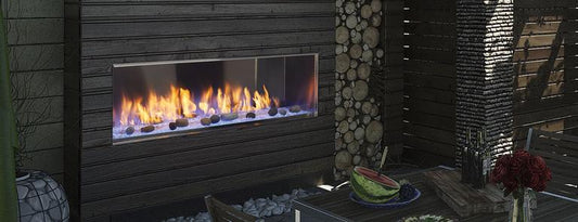 Outdoor Lifestyles Lanai 60-Inch See-Through Outdoor Gas Fireplace