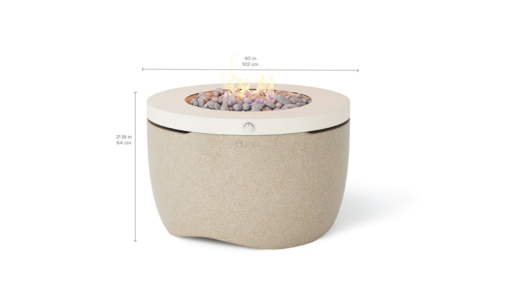Ledge Lounger Halo Fire Pit