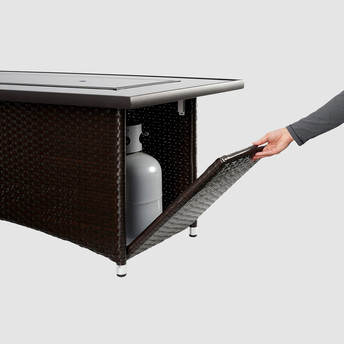 Outdoor GreatRoom Montego 59" Linear Gas Fire Pit Table