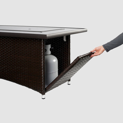 Outdoor GreatRoom Montego 59" Linear Gas Fire Pit Table