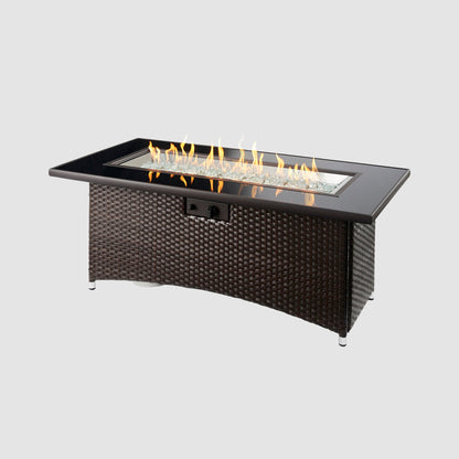Outdoor GreatRoom Montego 59" Linear Gas Fire Pit Table