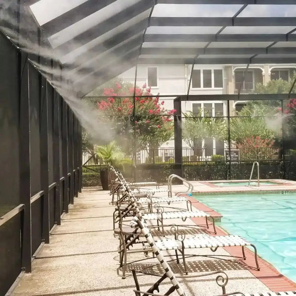 MistCooling 1500 PSI Premium Oil-Based Misting Package - Flexible Tubing with Free Smartphone Controller