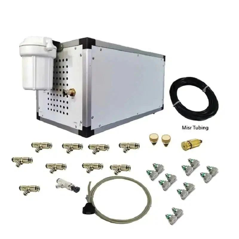 MistCooling 1500 PSI Premium Oil-Based Misting Package - Flexible Tubing with Free Smartphone Controller