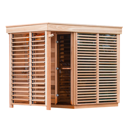 The Muskoka Sauna Co Outdoor 580 Sauna With Shower - 3 Person