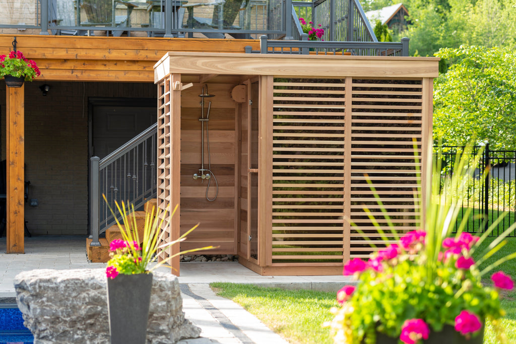 Outdoor 580 Sauna With Shower - 3 Person