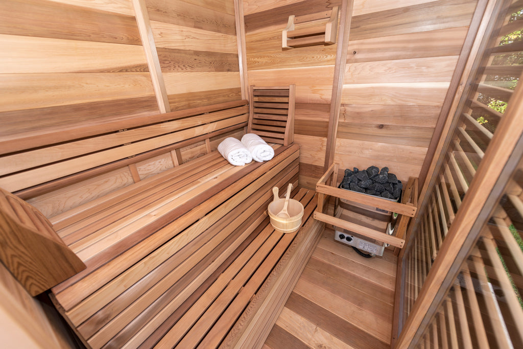 Outdoor 580 Sauna With Shower - 3 Person