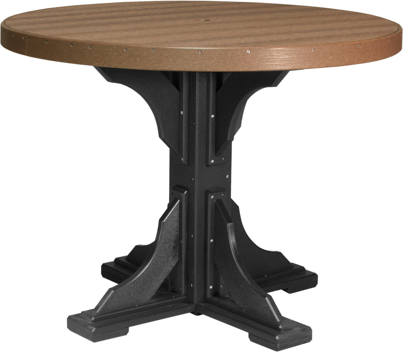 LuxCraft Deluxe Poly 48″ Round Table Set 1