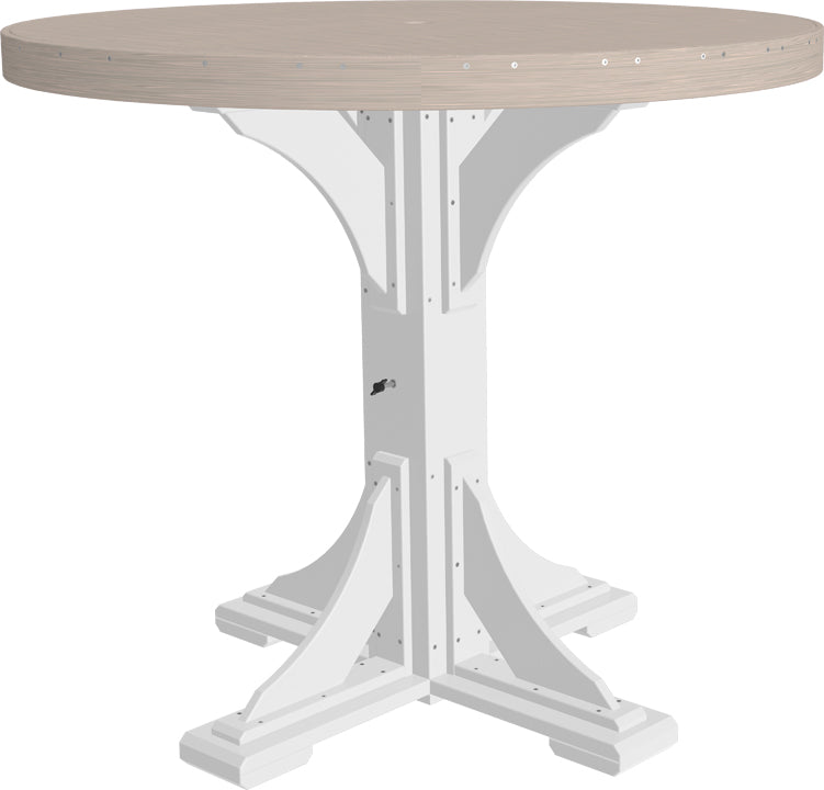LuxCraft Deluxe Poly 48″ Round Table Set 1
