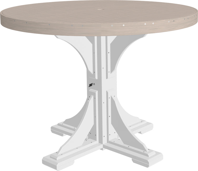 LuxCraft Deluxe Poly 48″ Round Table Set 1