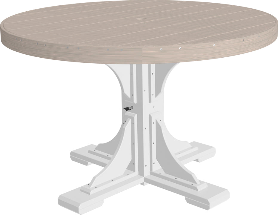 LuxCraft Deluxe Poly 48″ Round Table Set 1
