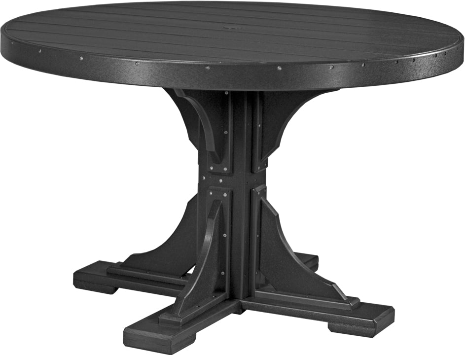 LuxCraft Deluxe Poly 48″ Round Table Set 1