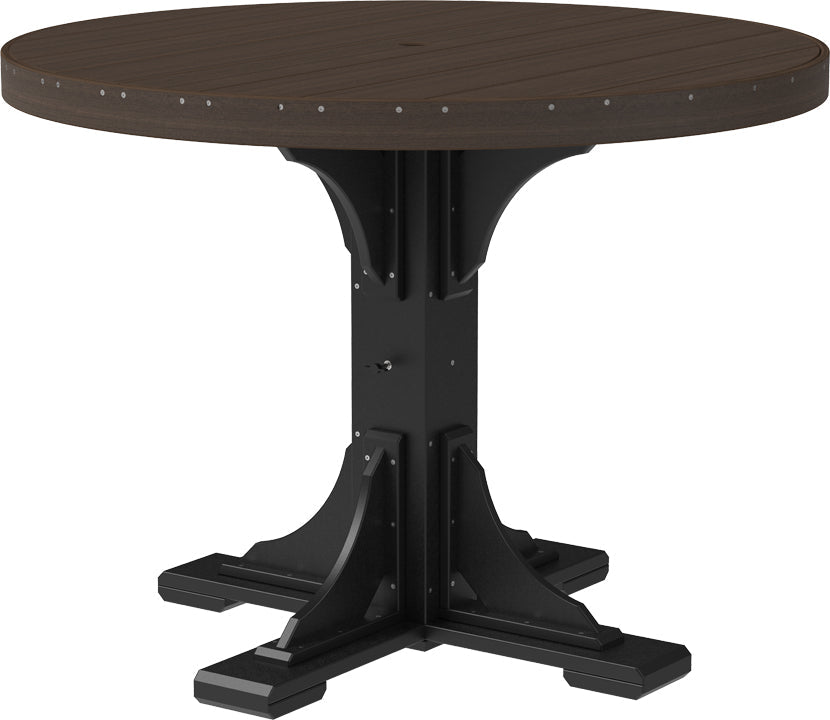 LuxCraft Deluxe Poly 48″ Round Table Set 1