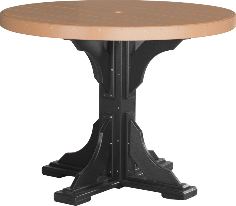 LuxCraft Deluxe Poly 48″ Round Table Set 1