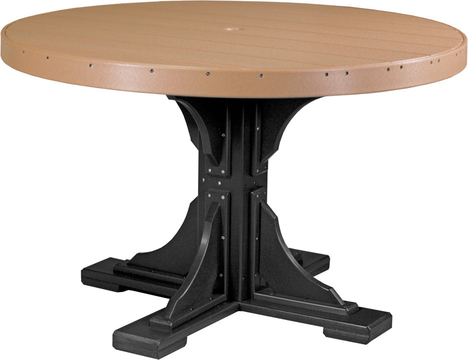 LuxCraft Deluxe Poly 48″ Round Table Set 1