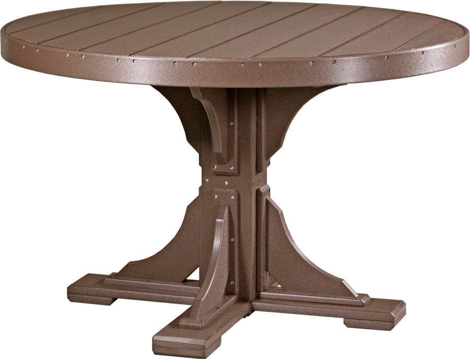 LuxCraft Deluxe Poly 48″ Round Table Set 1