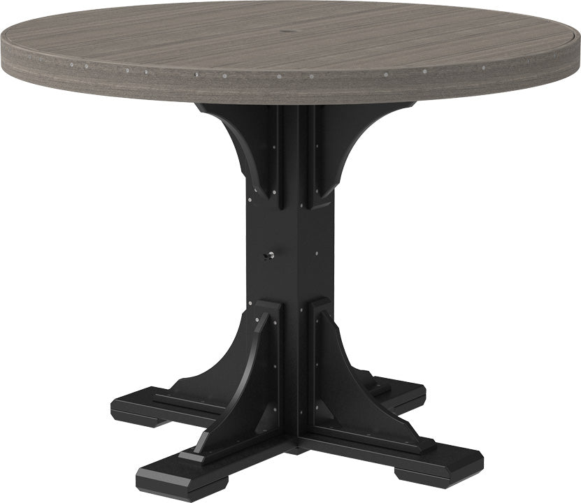 LuxCraft Deluxe Poly 48″ Round Table Set 1