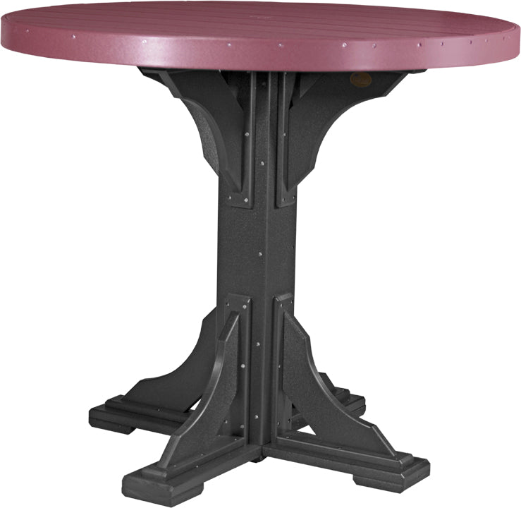 LuxCraft Deluxe Poly 48″ Round Table Set 1