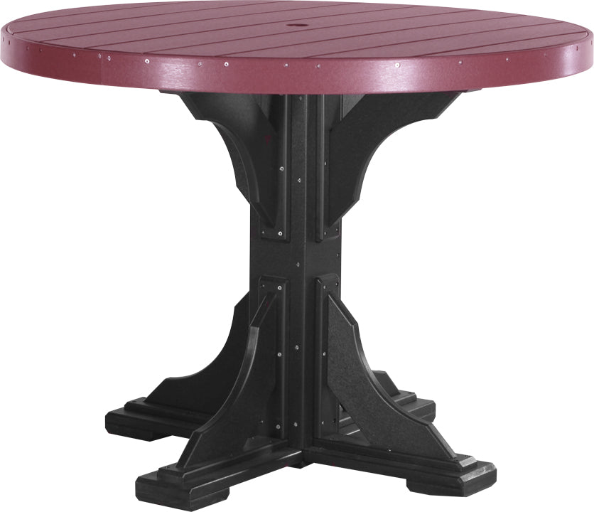 LuxCraft Deluxe Poly 48″ Round Table Set 1