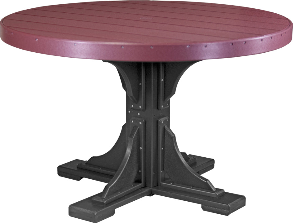 LuxCraft Deluxe Poly 48″ Round Table Set 1