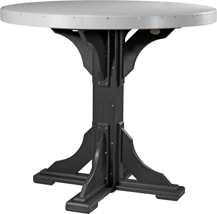 LuxCraft Deluxe Poly 48″ Round Table Set 1