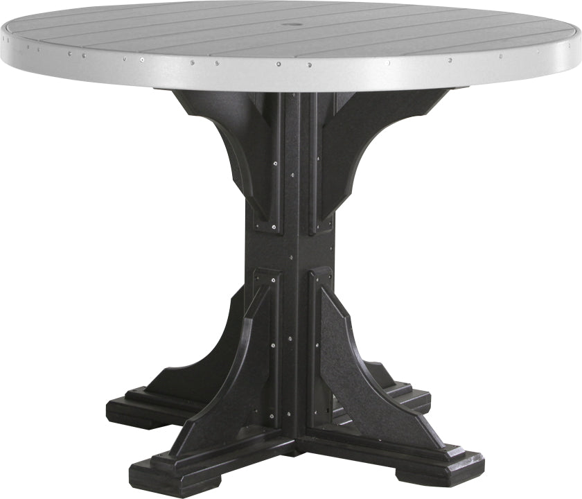 LuxCraft Deluxe Poly 48″ Round Table Set 1