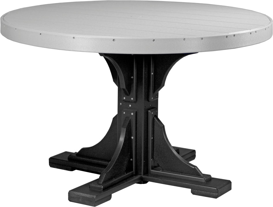 LuxCraft Deluxe Poly 48″ Round Table Set 1