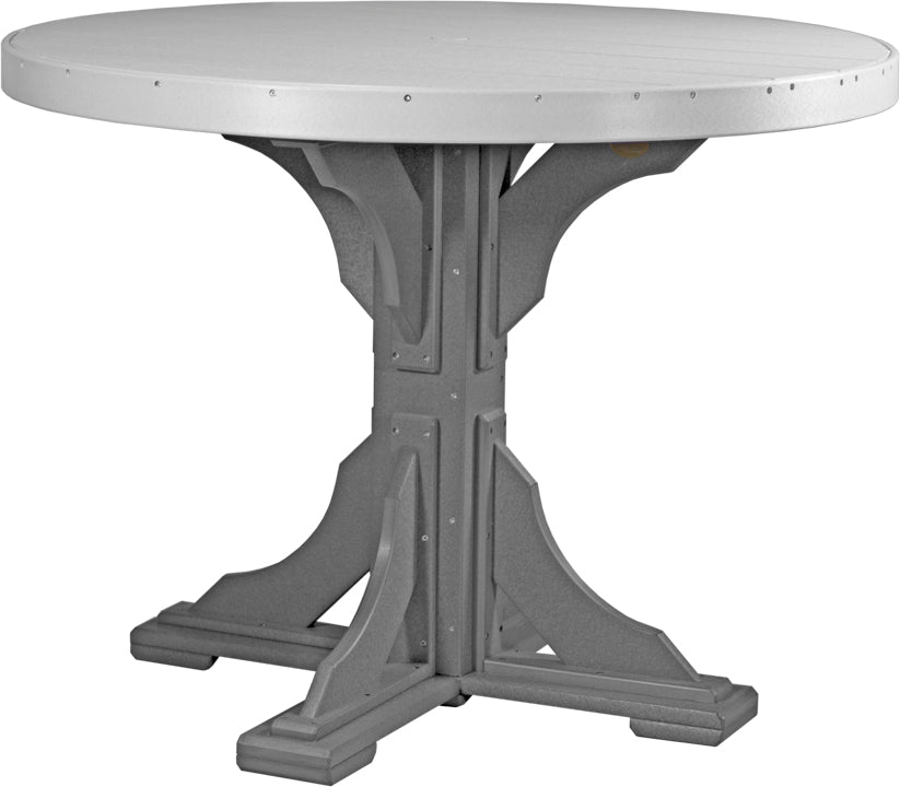 LuxCraft Deluxe Poly 48″ Round Table Set 1