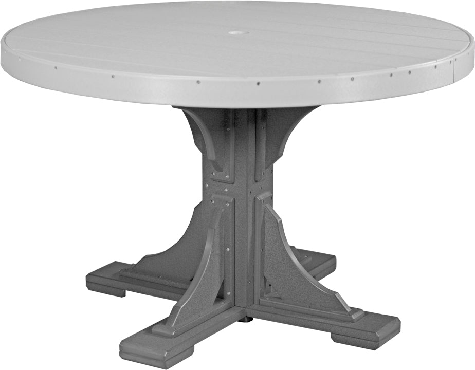 LuxCraft Deluxe Poly 48″ Round Table Set 1