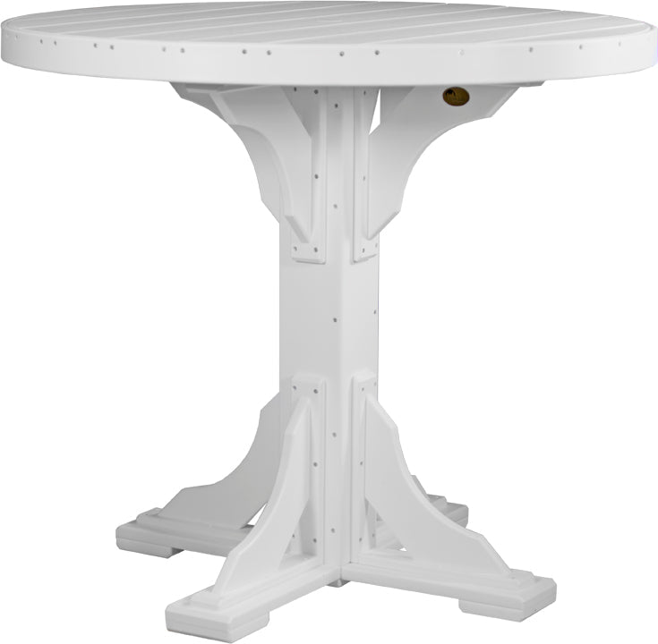 LuxCraft Deluxe Poly 48″ Round Table Set 1