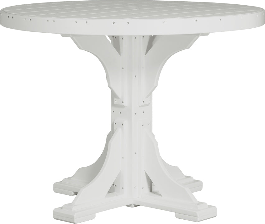 LuxCraft Deluxe Poly 48″ Round Table Set 1