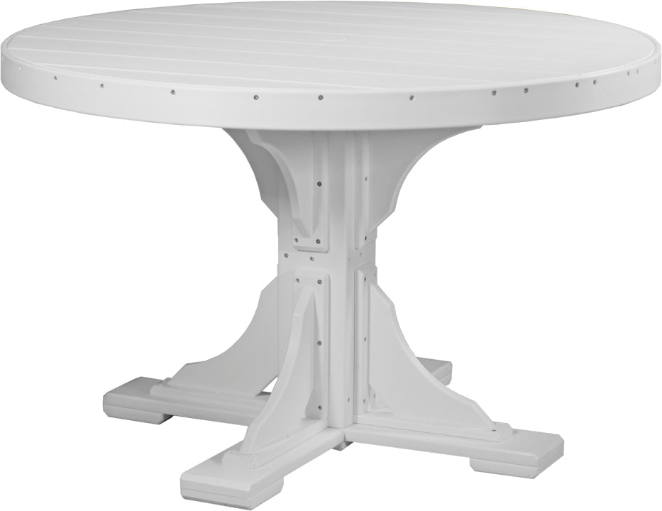 LuxCraft Deluxe Poly 48″ Round Table Set 1