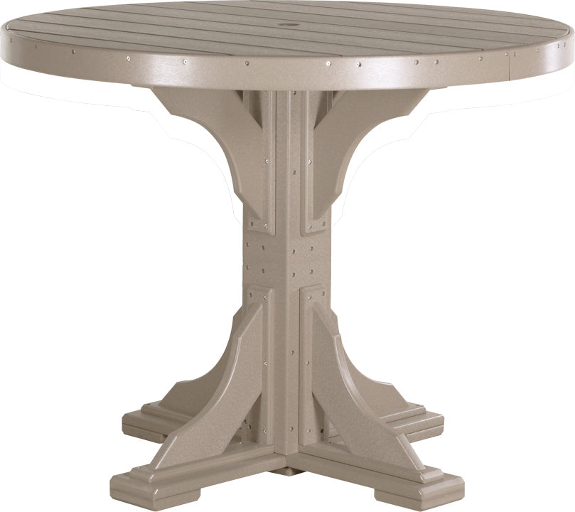 LuxCraft Deluxe Poly 48″ Round Table Set 1