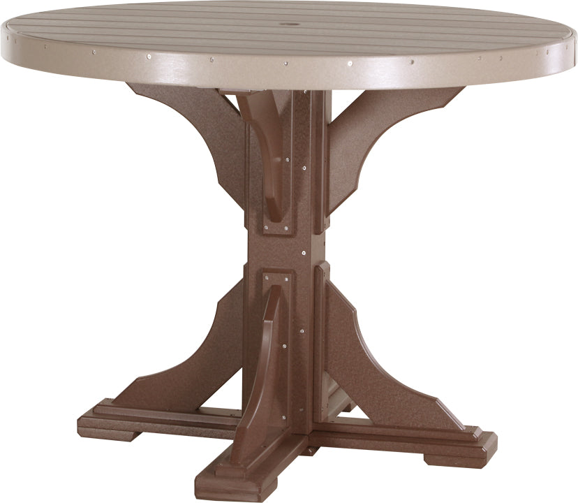LuxCraft Deluxe Poly 48″ Round Table Set 1
