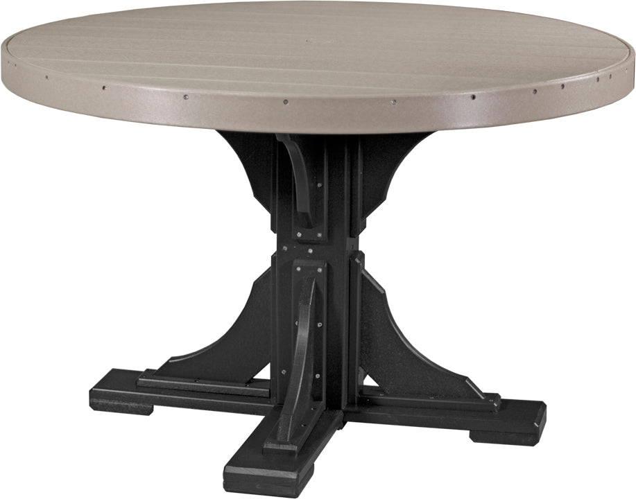 LuxCraft Deluxe Poly 48″ Round Table Set 1