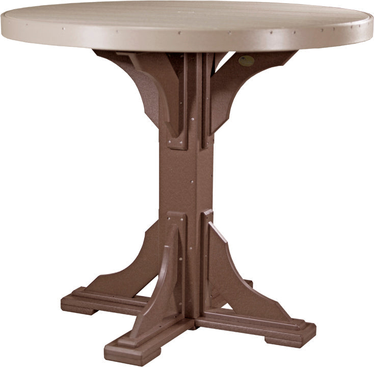 LuxCraft Deluxe Poly 48″ Round Table Set 1
