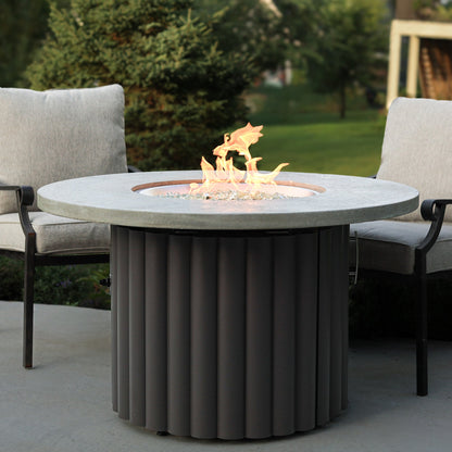 Outdoor GreatRoom Reverie 42" Round Gas Fire Pit Table